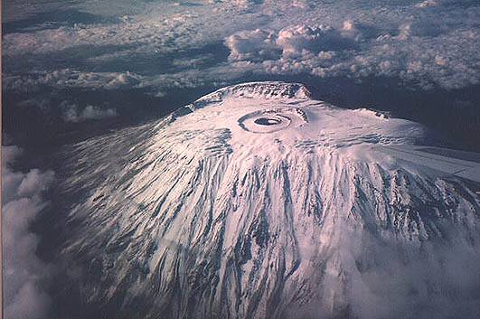 Mount Kilimanjaro in Tanzania - highest mountain in Africa