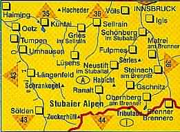 Stubaier Alpen - Kompass Map WK 83: