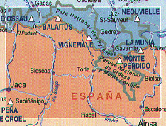 Pyrenees Map: 24 Gavarnie - Ordesa