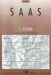 Saas Fe Walking / Hiking Map