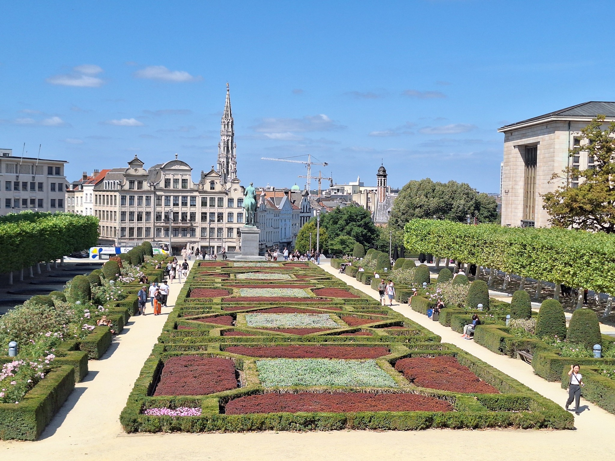 Flower Market in Grand Plaza in Brussels