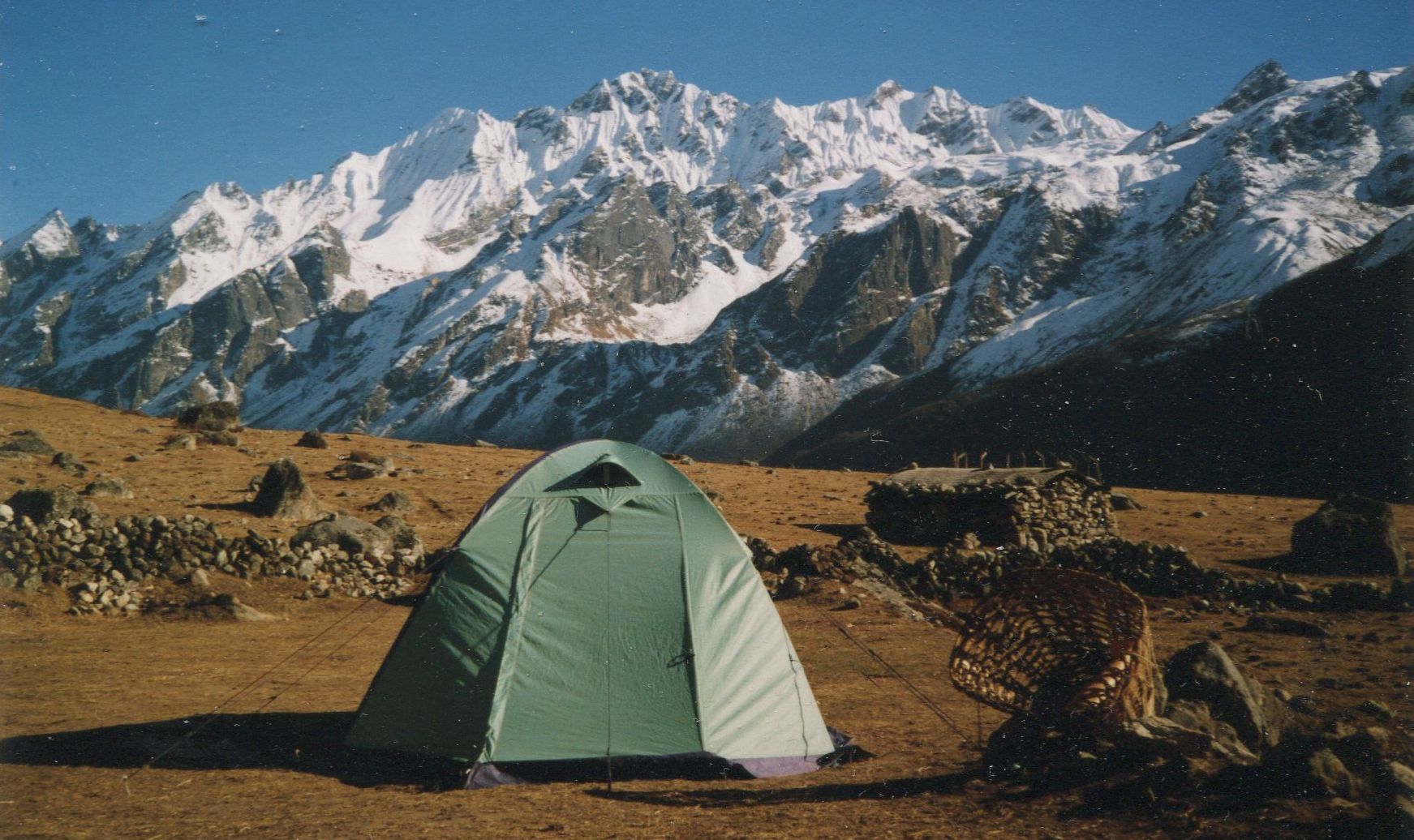 Camp in Langtang Valley