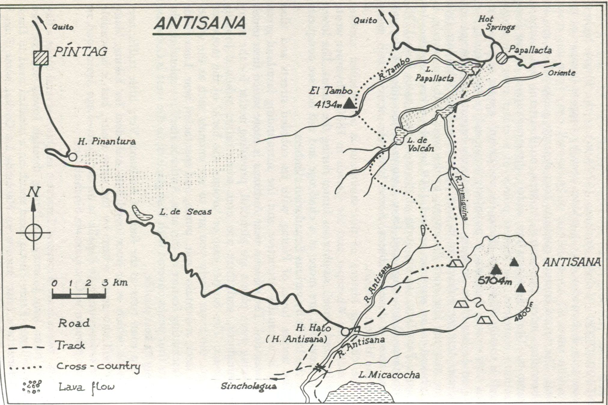 Map of Antisana