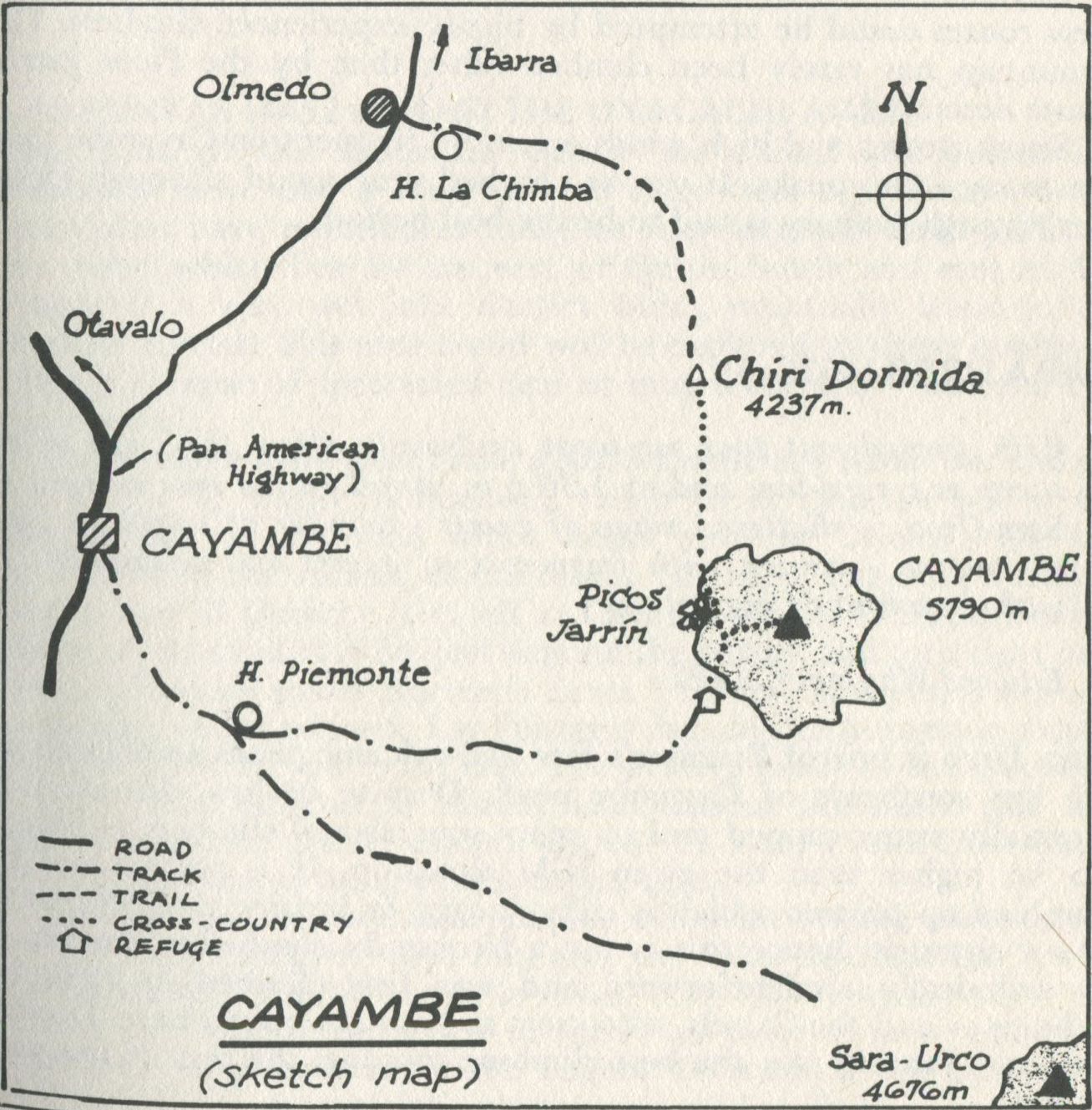Map of Cayambe