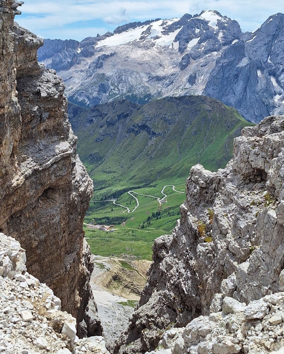 On ascent of Pic Boe in the Italian Dolomites