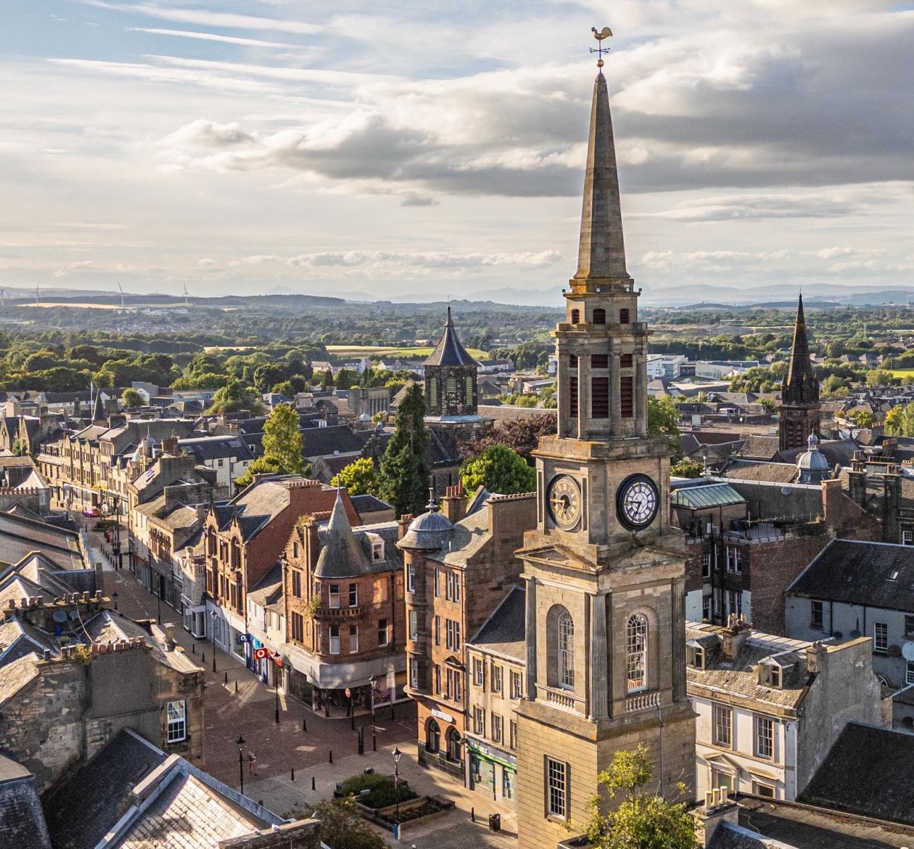 The Steeple in the Town Square of Falkirk