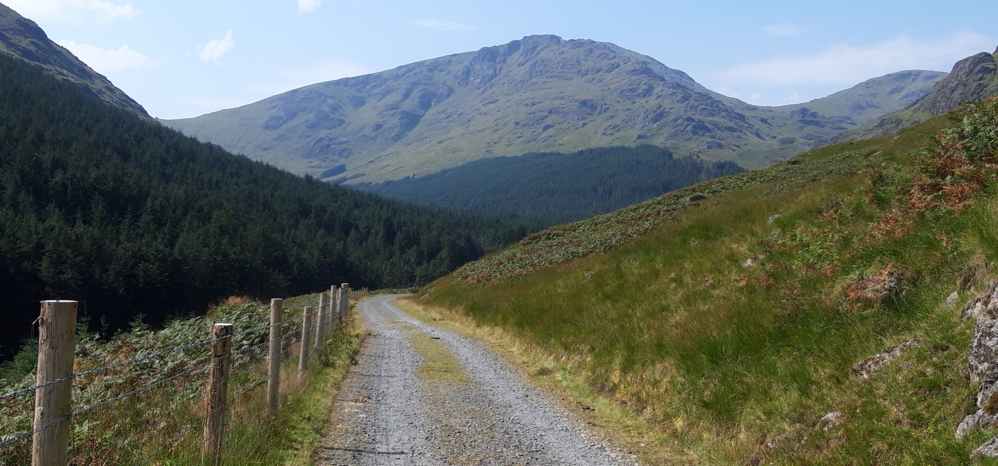 Ben Chorranach on ascent of Allt Coiregrogain