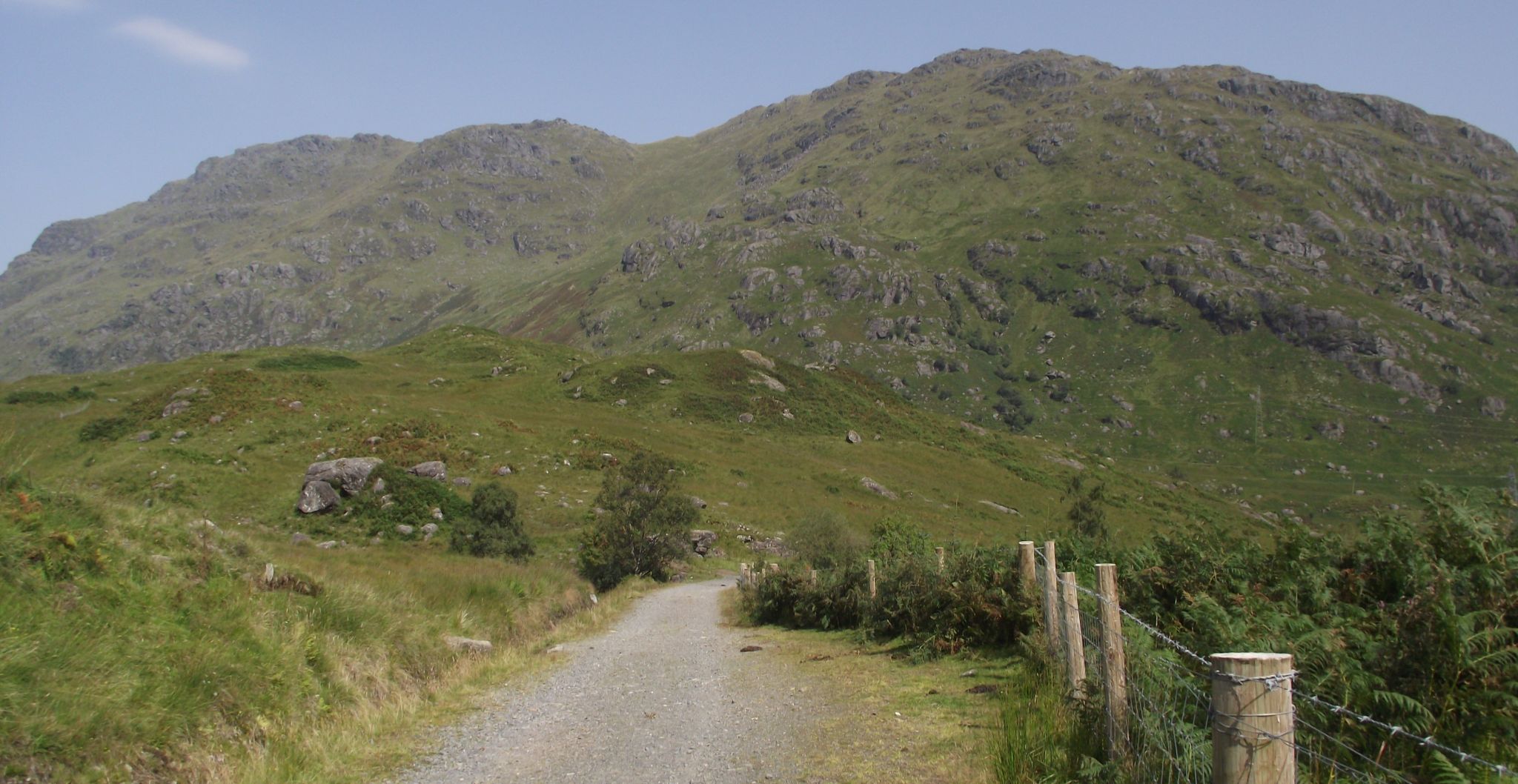 Ben Vorlich on ascent of Allt Coiregrogain