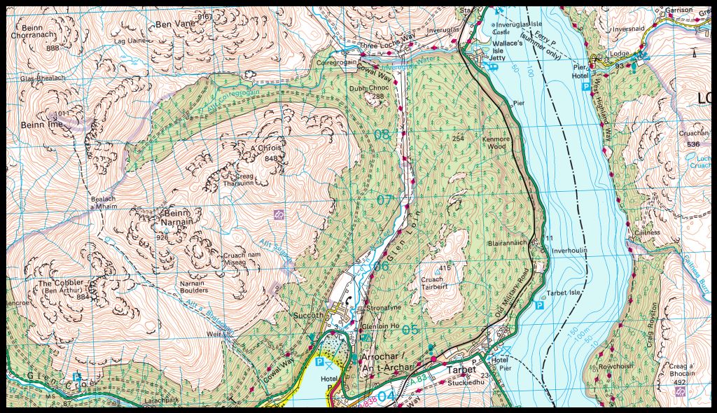 Map of Glen Loin
