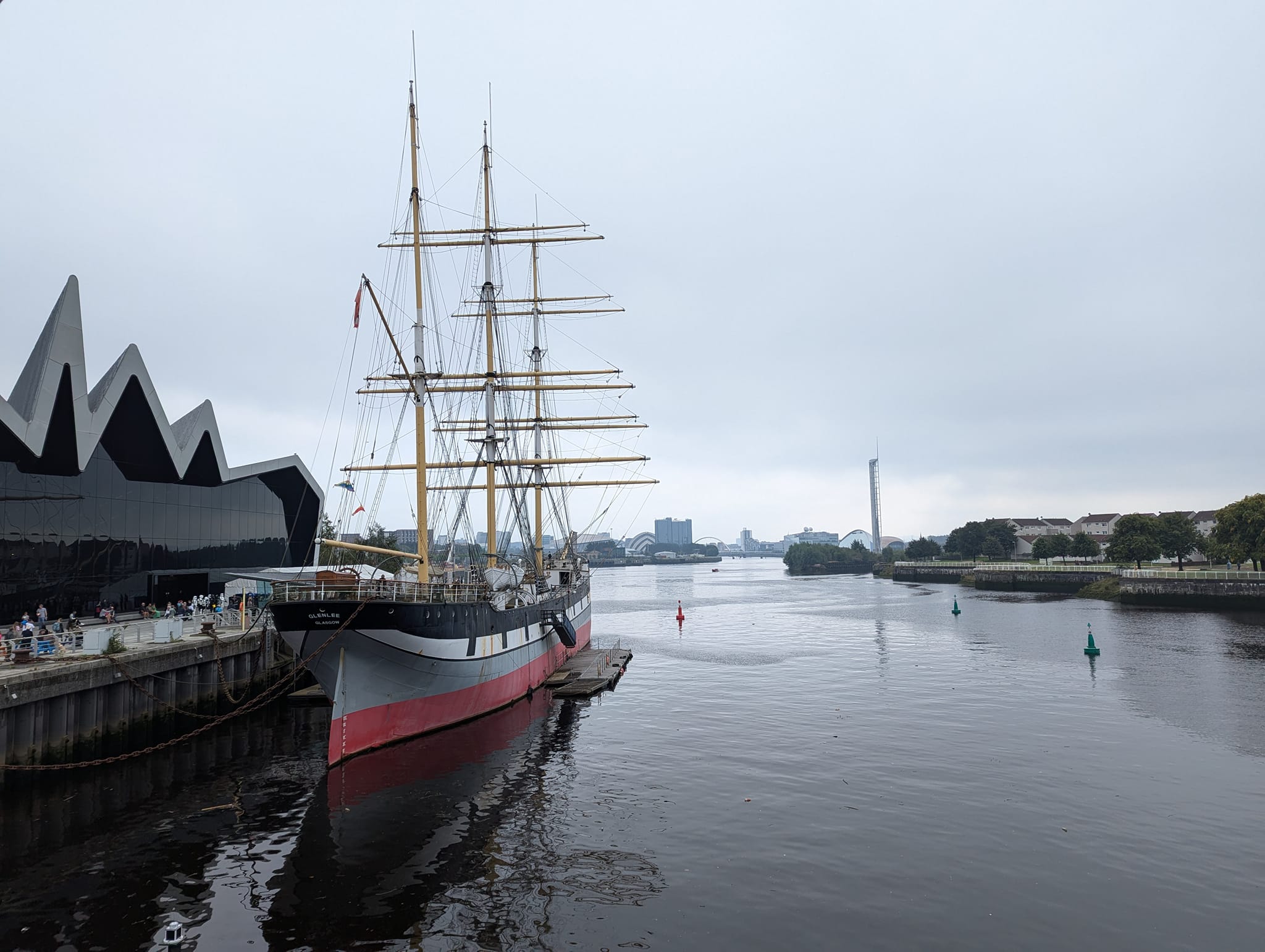 The "Tall Ship" Glenlee at the Riverside Museum