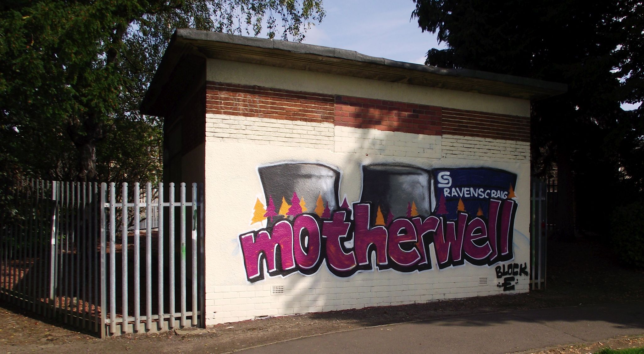 Mural in Duchess of Hamilton Park in Motherwell