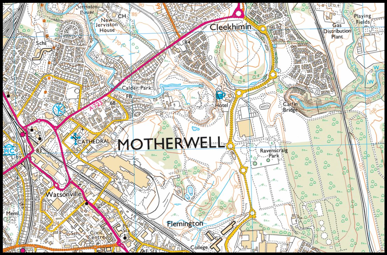 Map of Motherwell