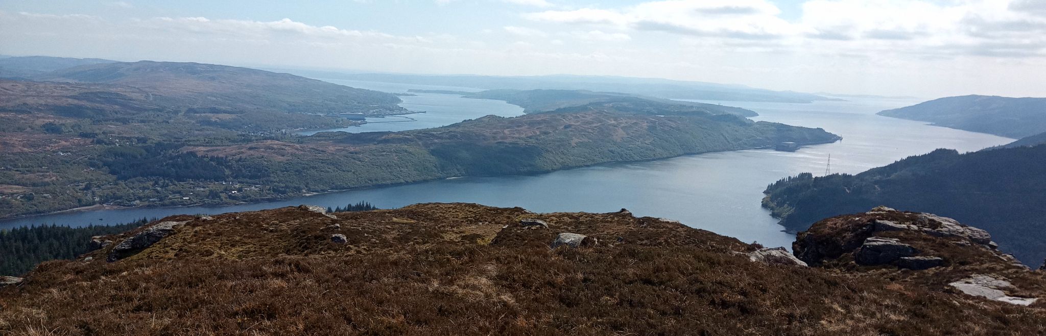 Gare Loch and Loch Long from The Saddle