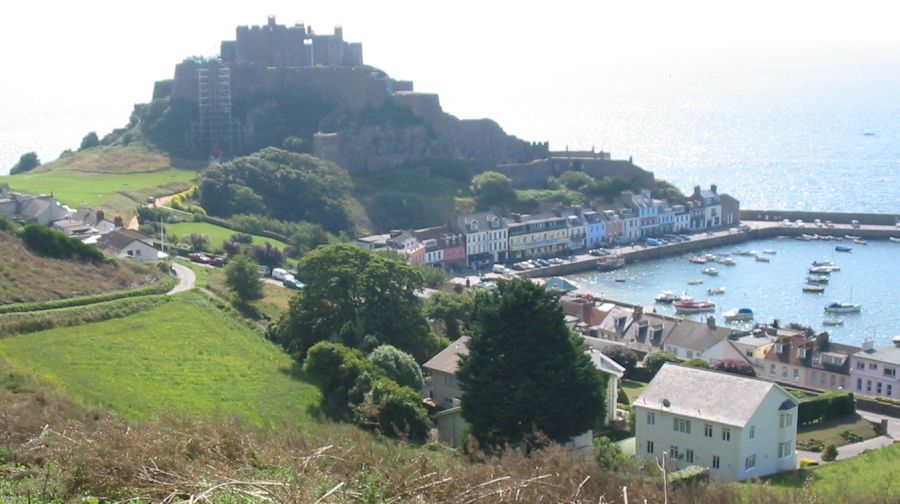 Mont Orgueil Castle on the Channel Island of Jersey